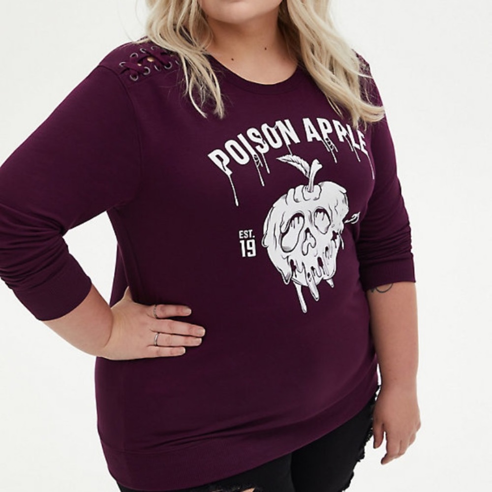 Torrid NWT Size 6 Poison Apple Sweatshirt